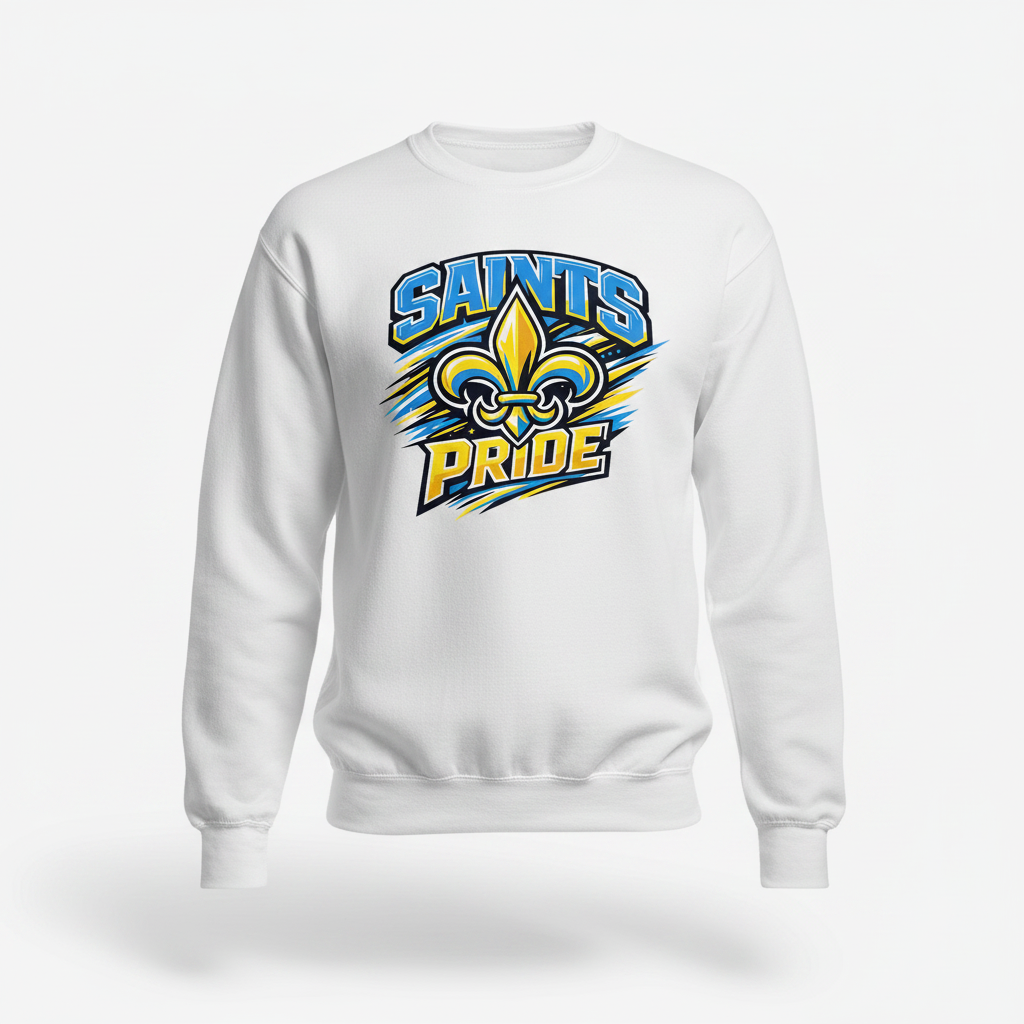 Saints Pride Crewneck - White