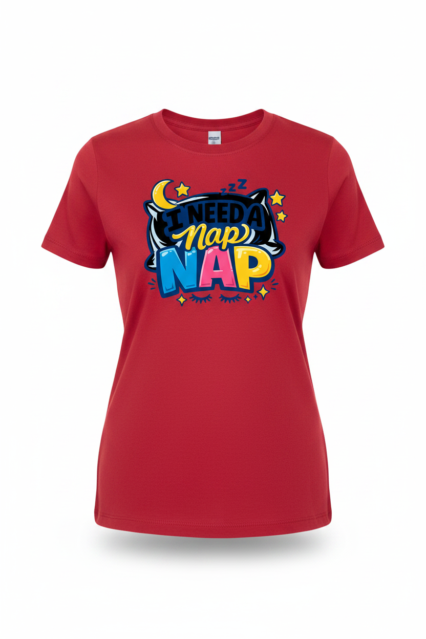 Red - I Need A Nap Nap T-Shirt
