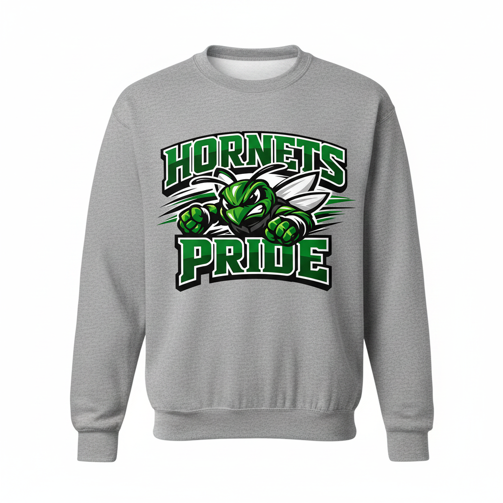Hornets Pride Crewneck - Gray