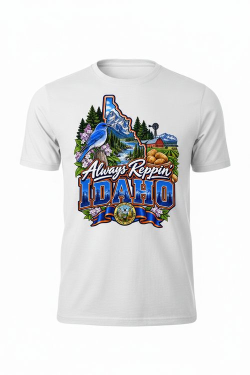 Always Reppin Idaho T-Shirt - White