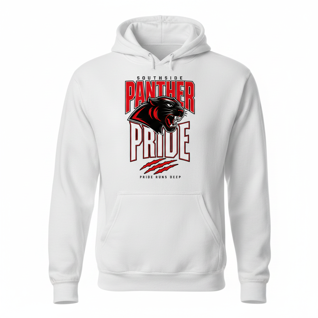 Southside Panther Pride Hoodie - White
