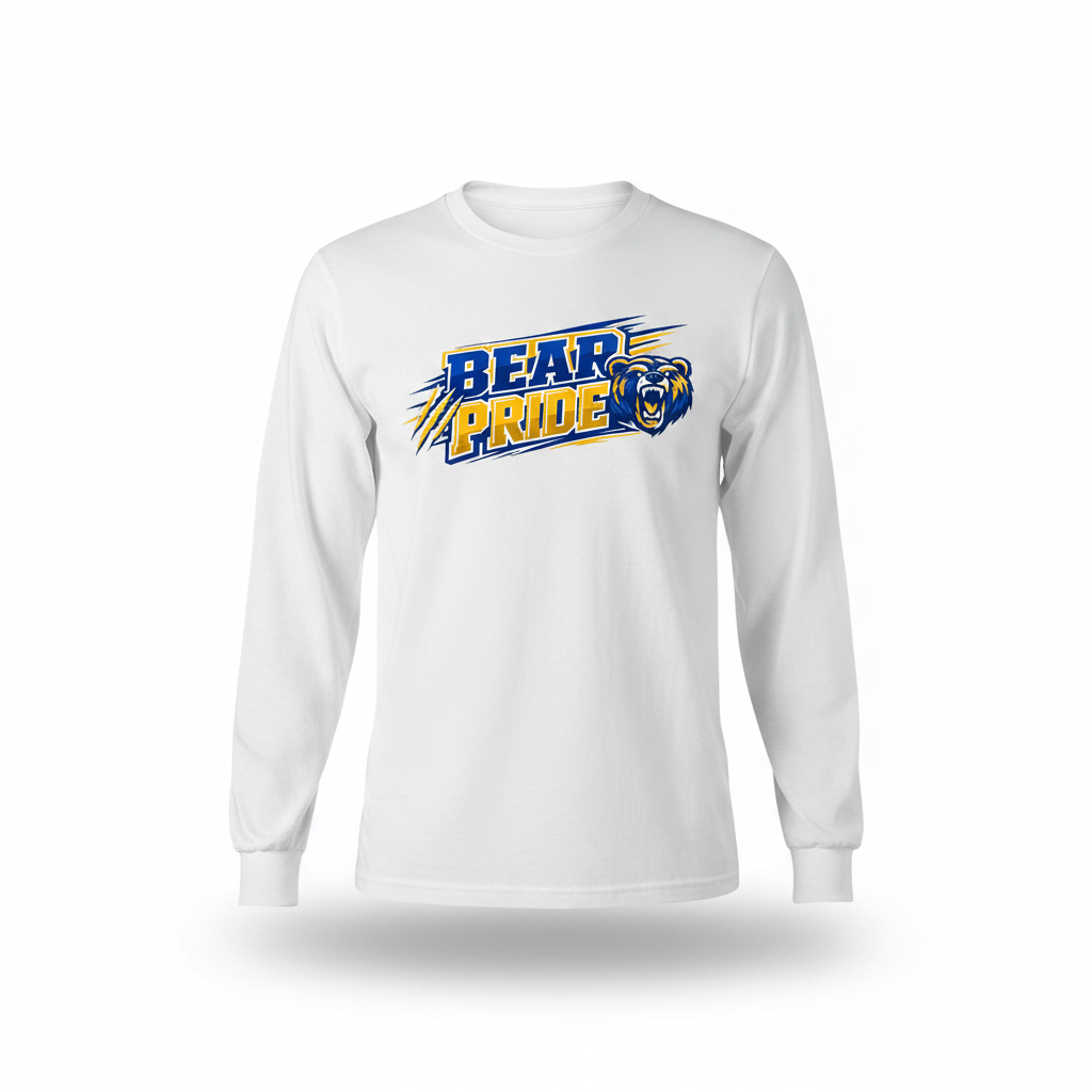 Bear Pride Long Sleeve - White