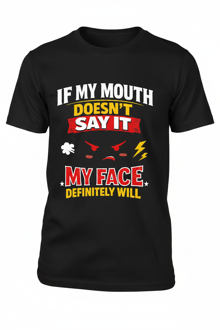 Black - If My Mouth Doesn't Say It T-Shirt