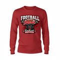 Football Mom Long Sleeve - Red