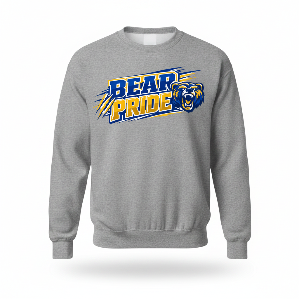 Bear Pride Crewneck - Gray