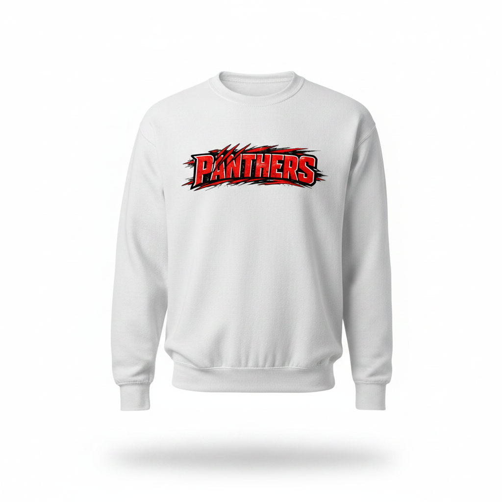 Panthers Crewneck - White