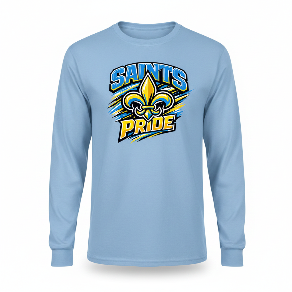 Saints Pride Long Sleeve - Light Blue