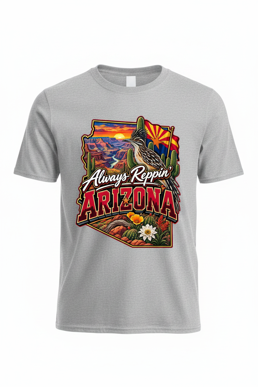 Always Reppin Arizona T-Shirt - Grey
