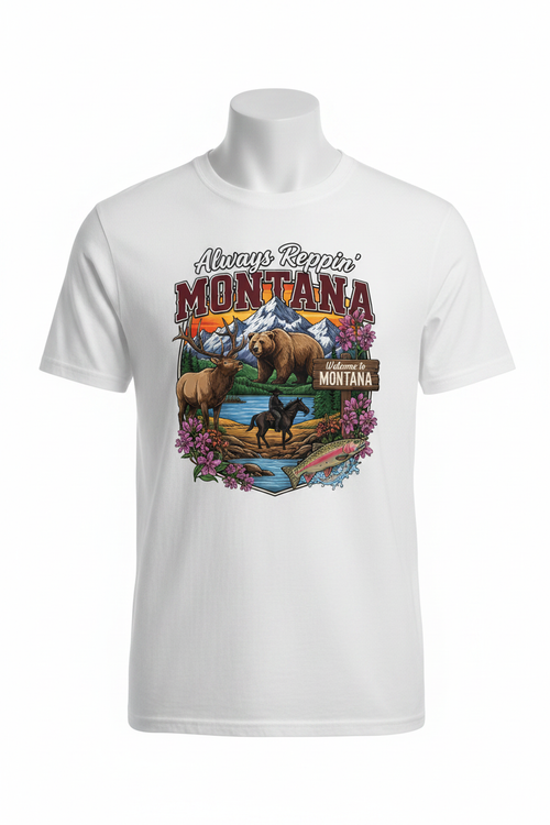 Always Reppin Montana T-Shirt - White
