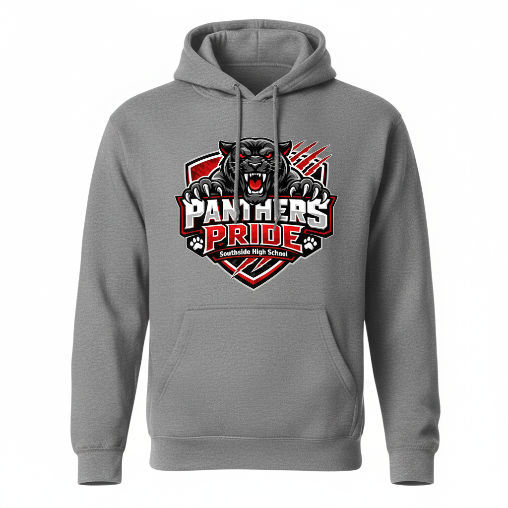 Panthers Pride Hoodie - Gray