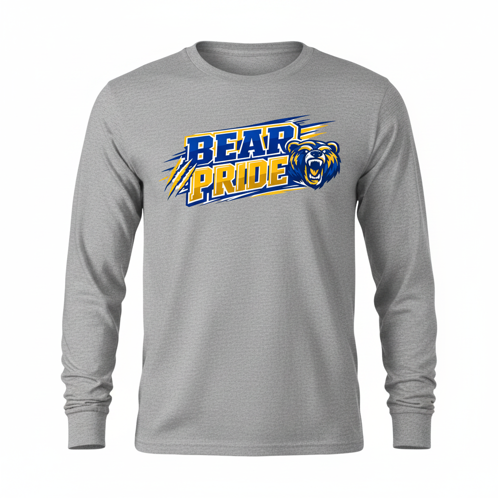 Bear Pride Long Sleeve - Gray