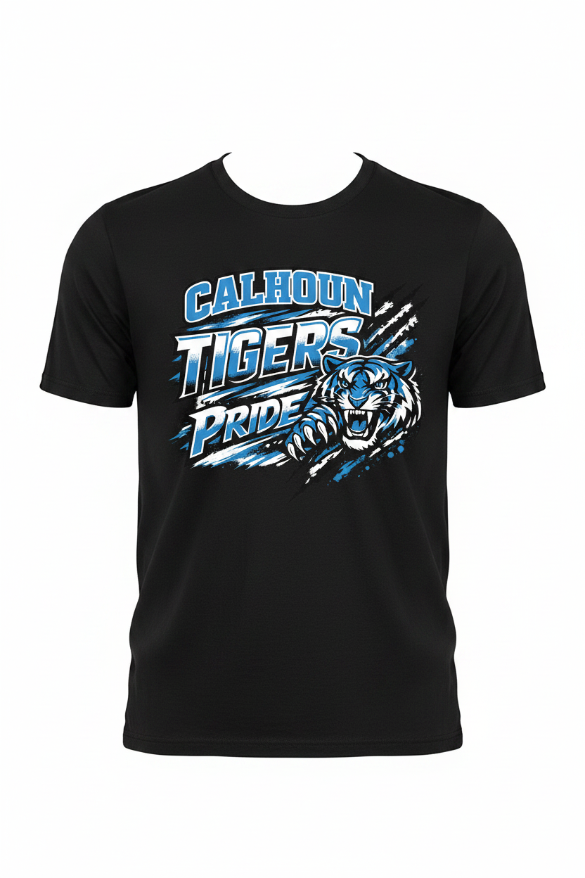 Black - Calhoun Tigers Pride T-Shirt