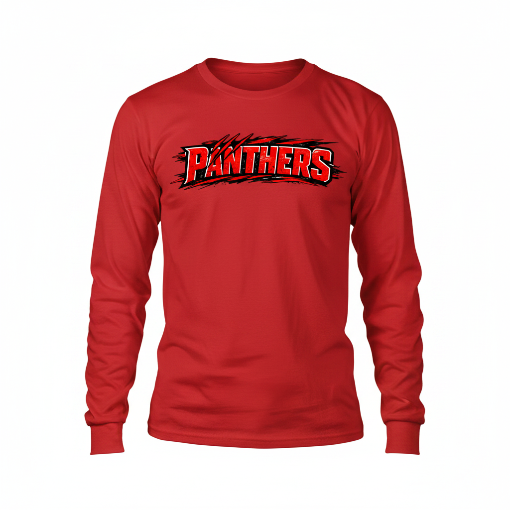 Panthers Long Sleeve - Red
