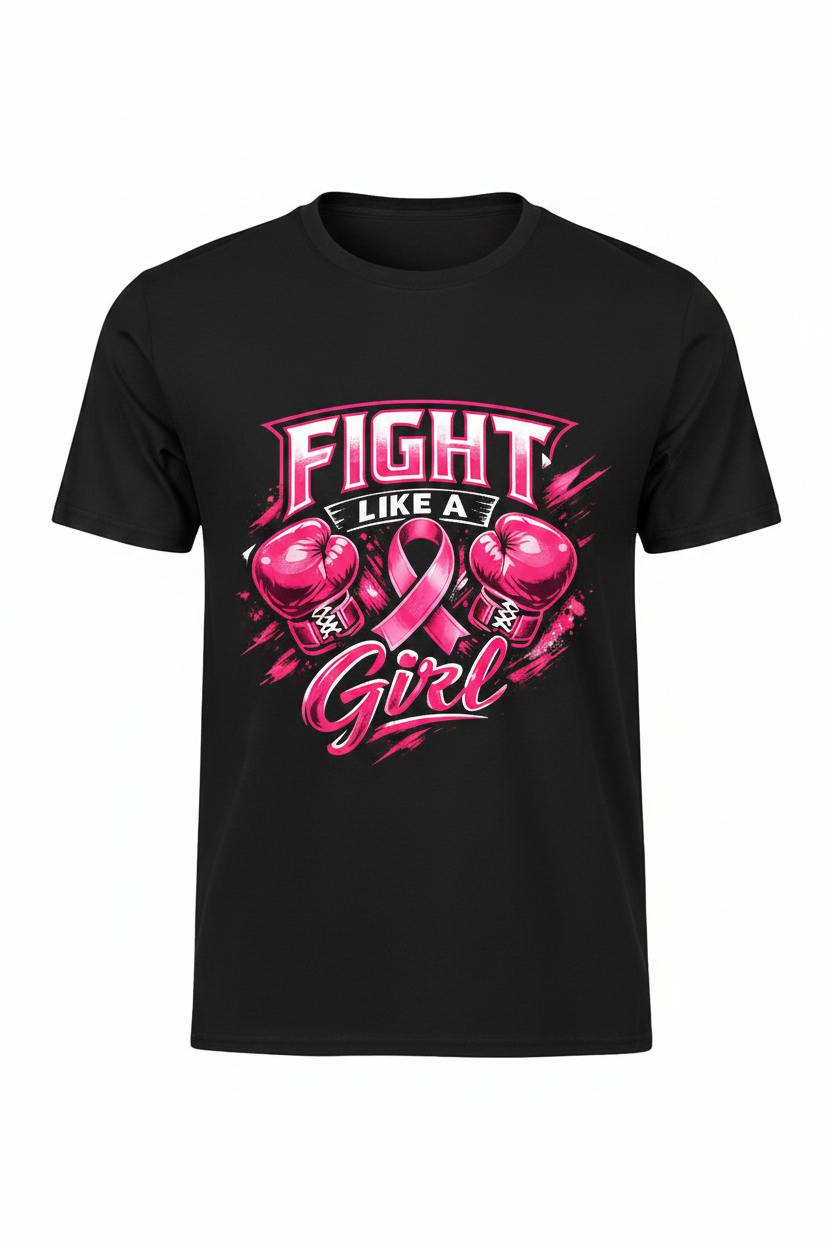 Black - Fight Like A Girl T-Shirt
