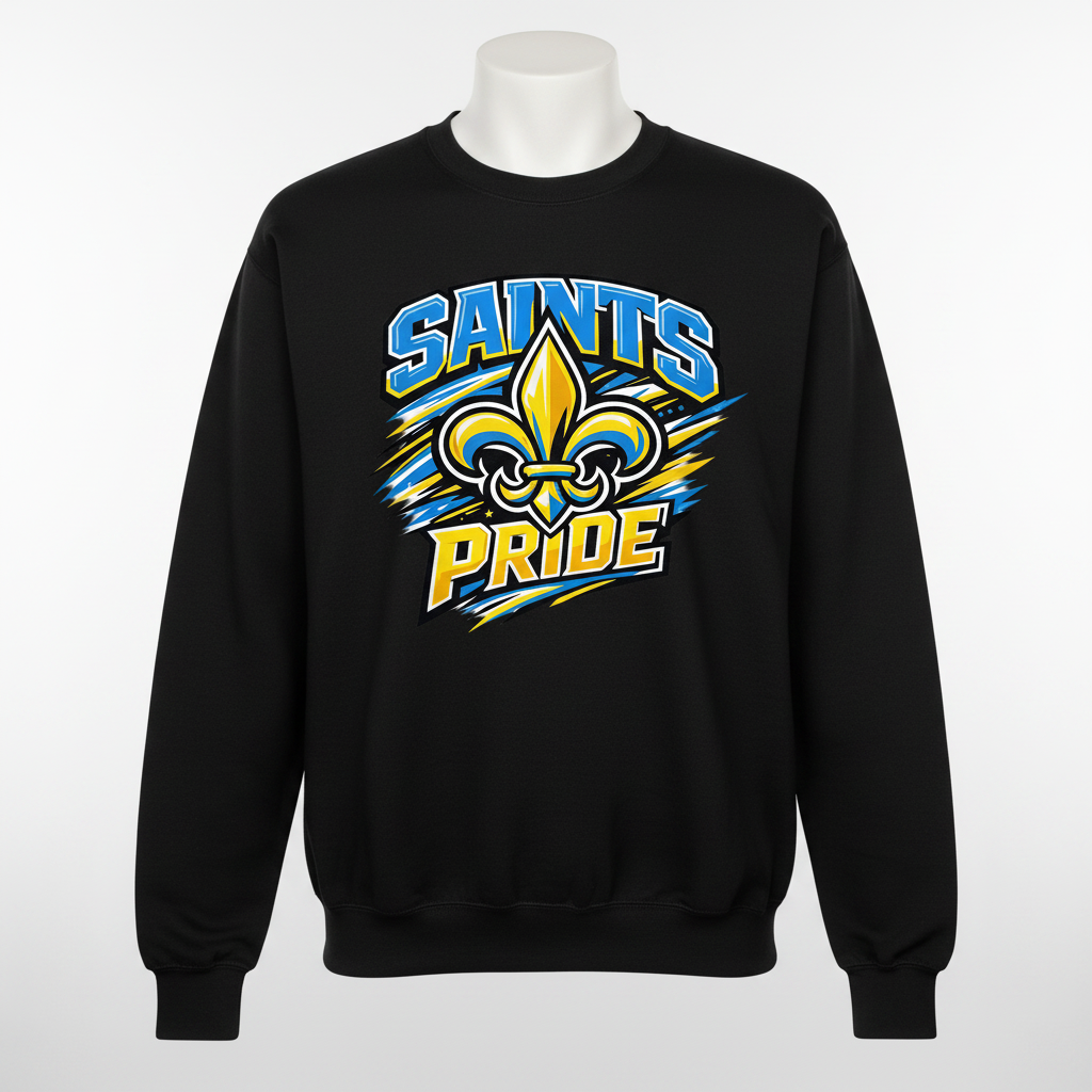 Saints Pride Crewneck - Black