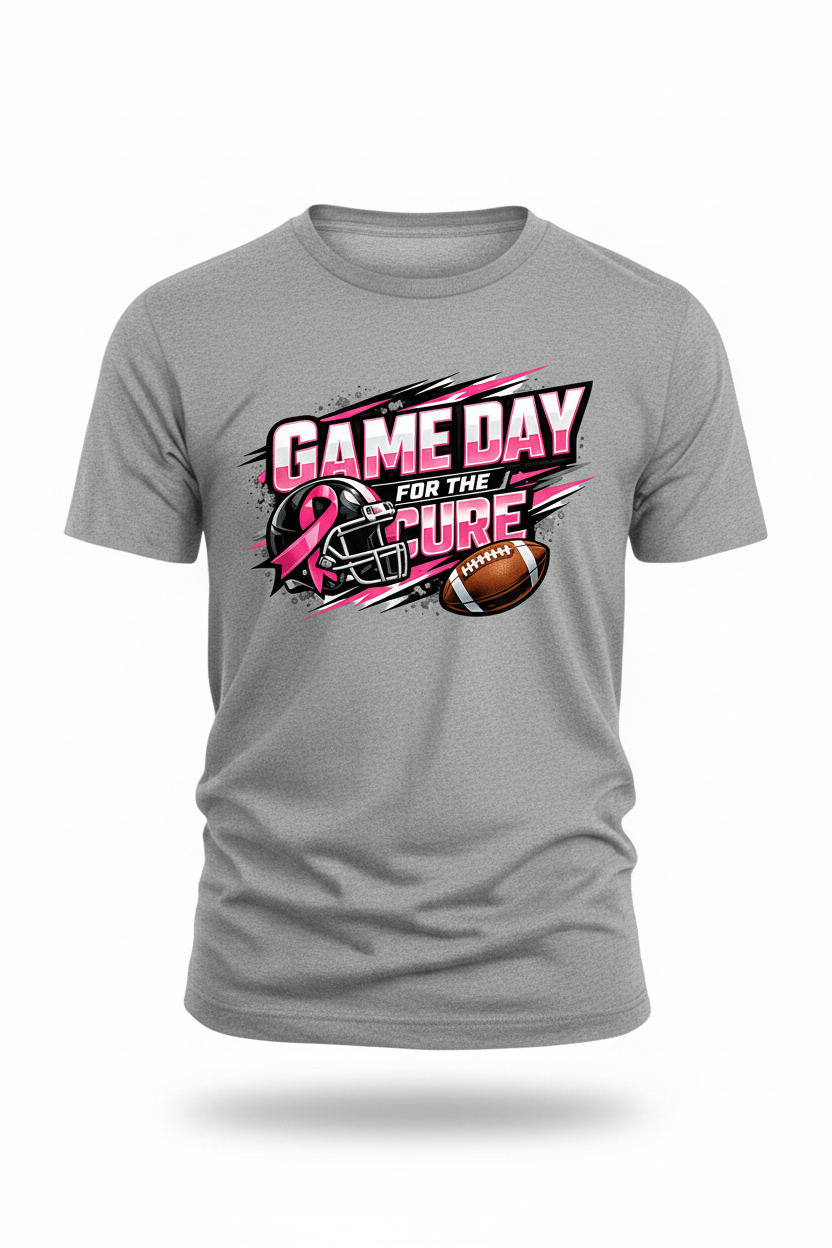 Gray - Game Day For The Cure T-Shirt