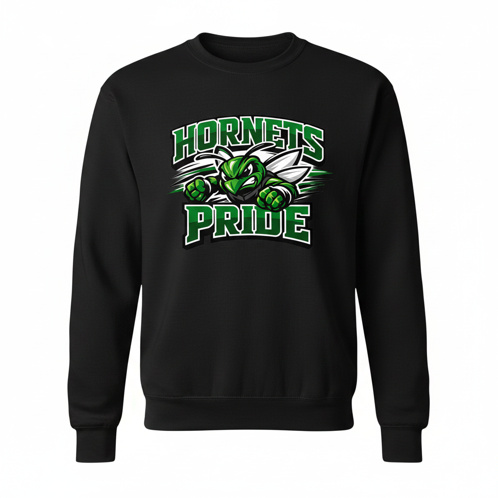 Hornets Pride Crewneck - Black