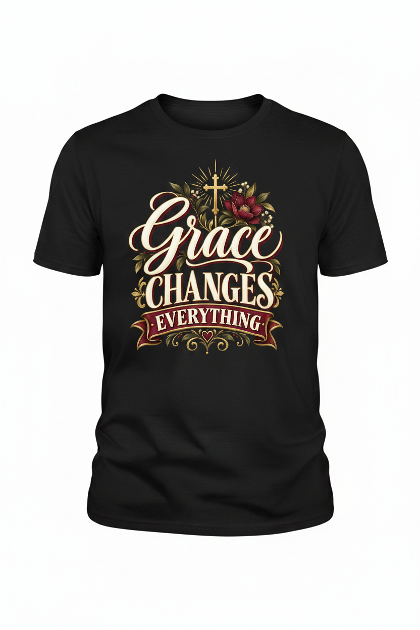 Grace Changes Everything T-Shirt - Black