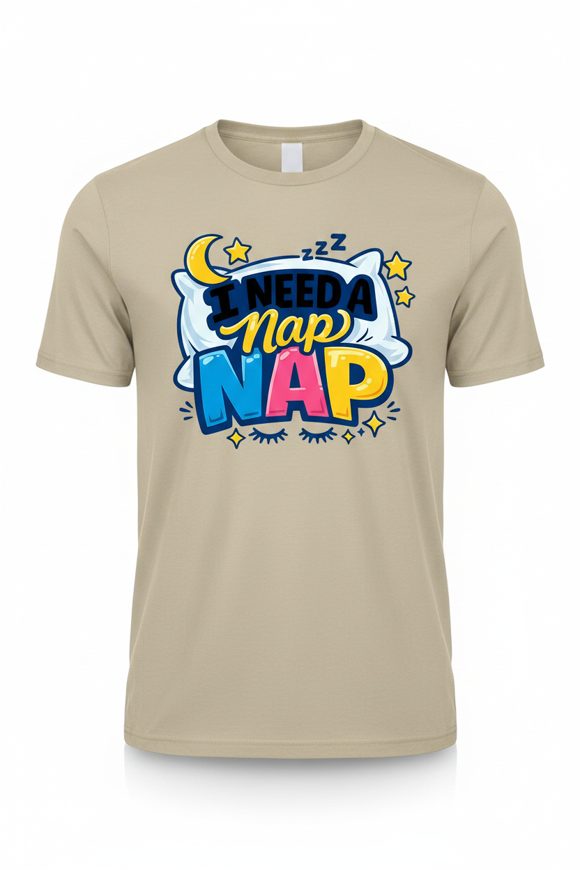 Tan - I Need A Nap Nap T-Shirt