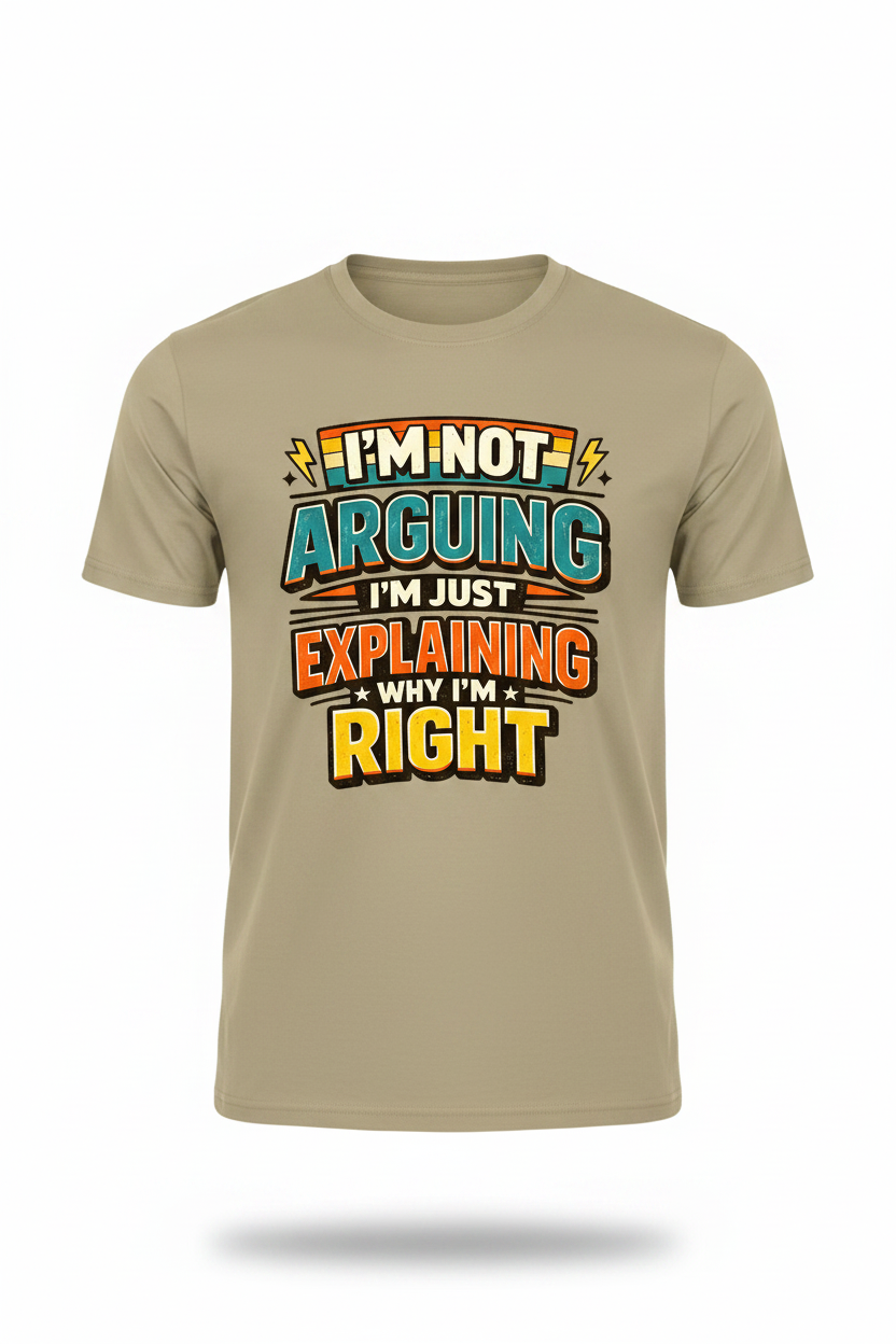 Tan - I'm Not Arguing T-Shirt