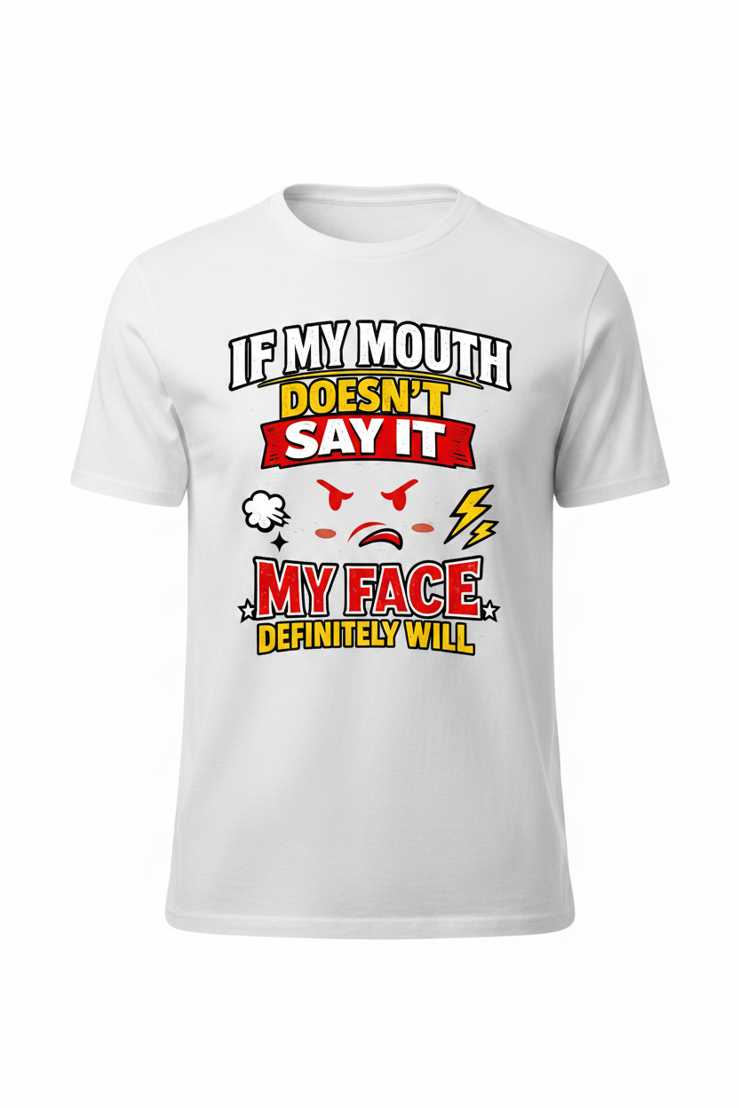 White - If My Mouth Doesn't Say It T-Shirt