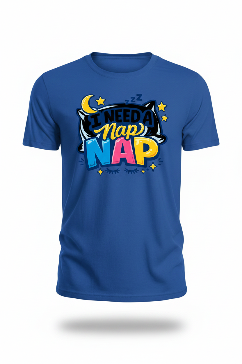Blue - I Need A Nap Nap T-Shirt