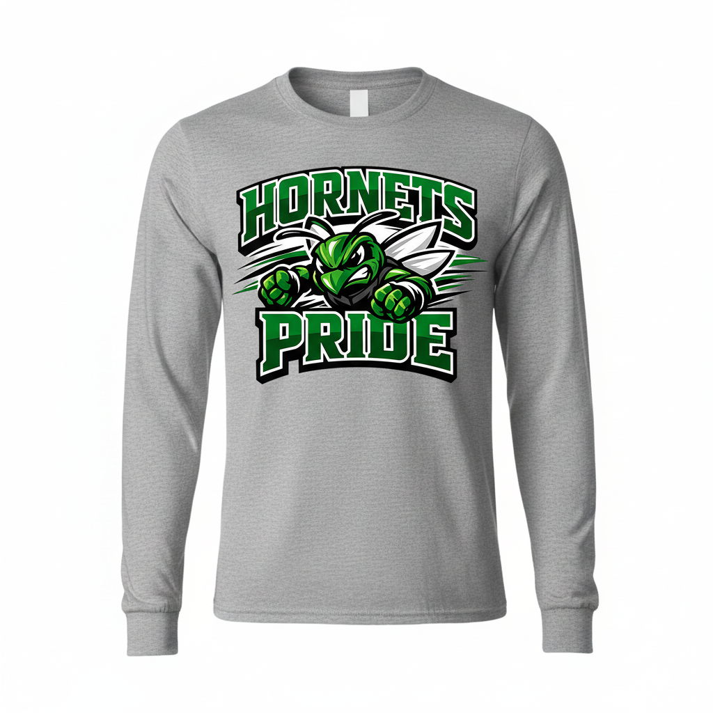 Hornets Pride Long Sleeve - Gray