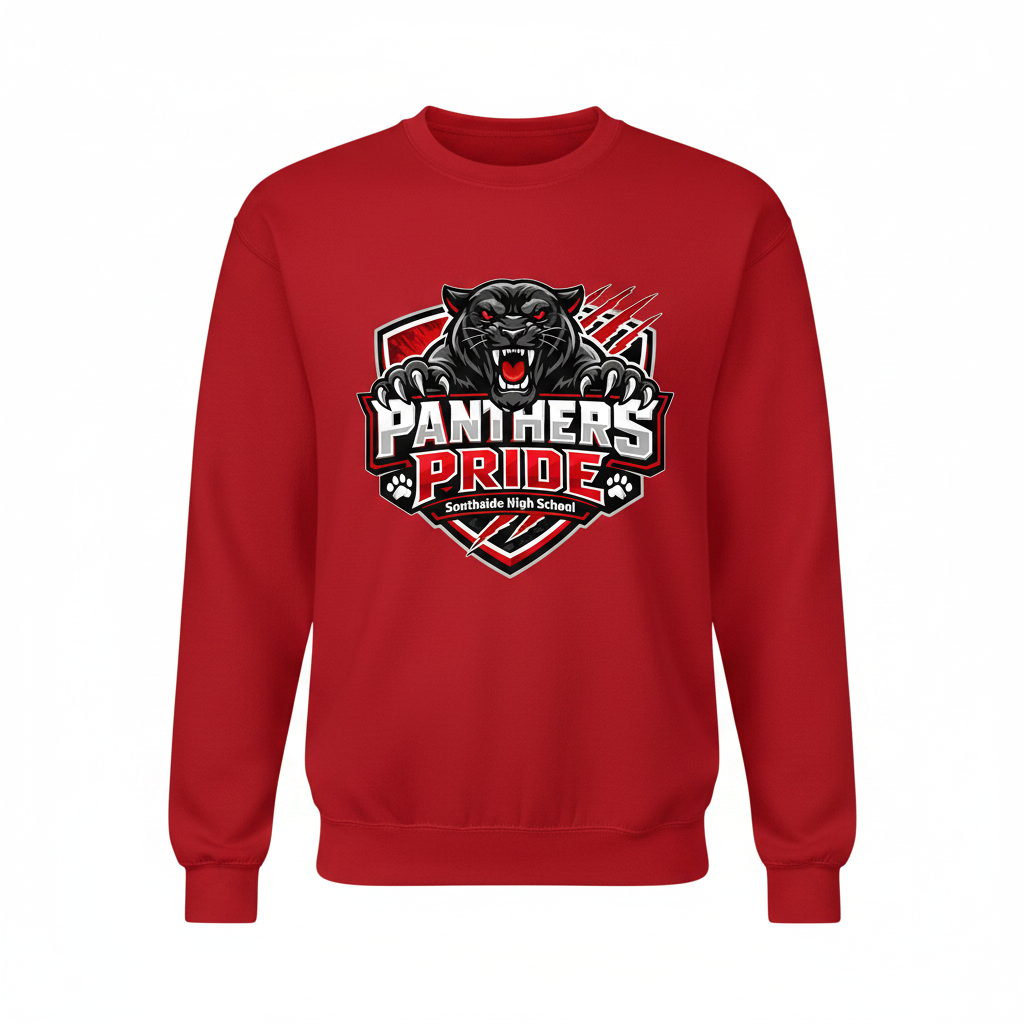 Panthers Pride Crewneck - Red