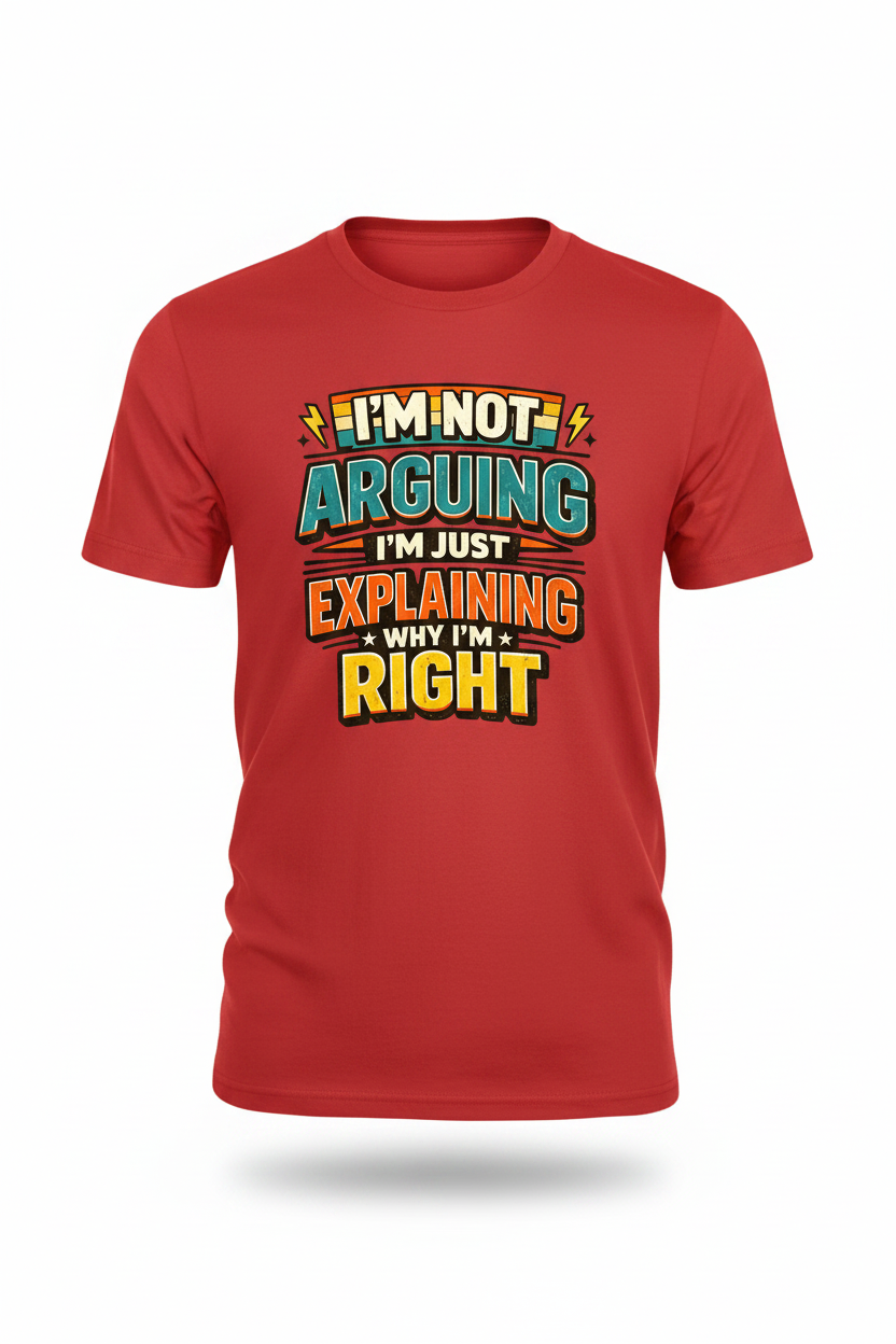 Red - I'm Not Arguing T-Shirt