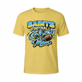 Saints Football Mom T-Shirt - Yellow