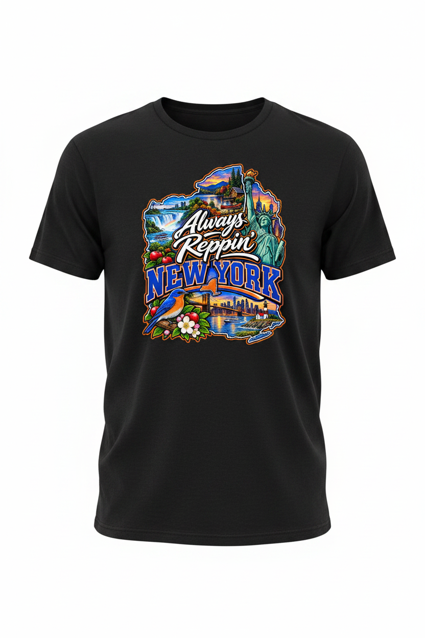 Always Reppin New York T-Shirt - Black