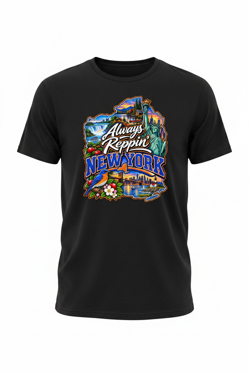 Always Reppin New York T-Shirt - Black