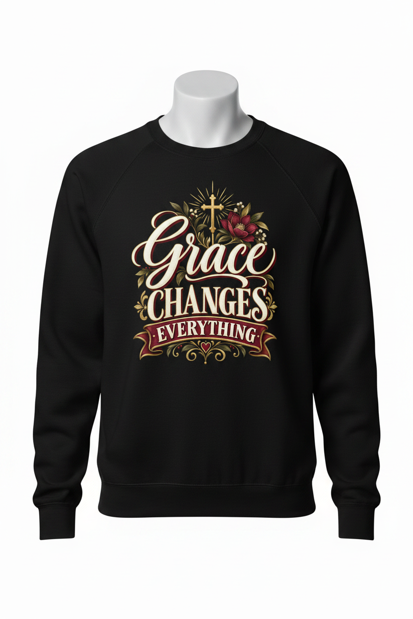 Grace Changes Everything Sweatshirt - Black
