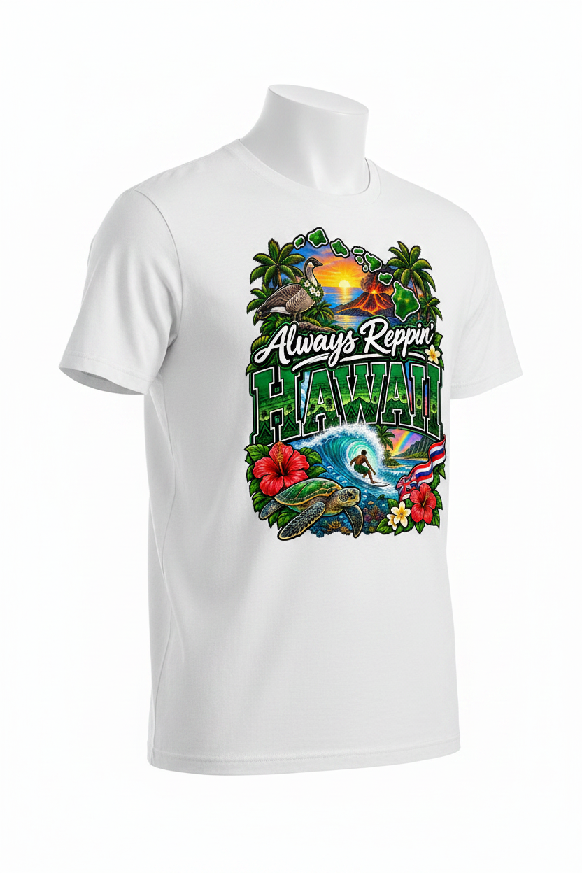 Always Reppin Hawaii T-Shirt - White